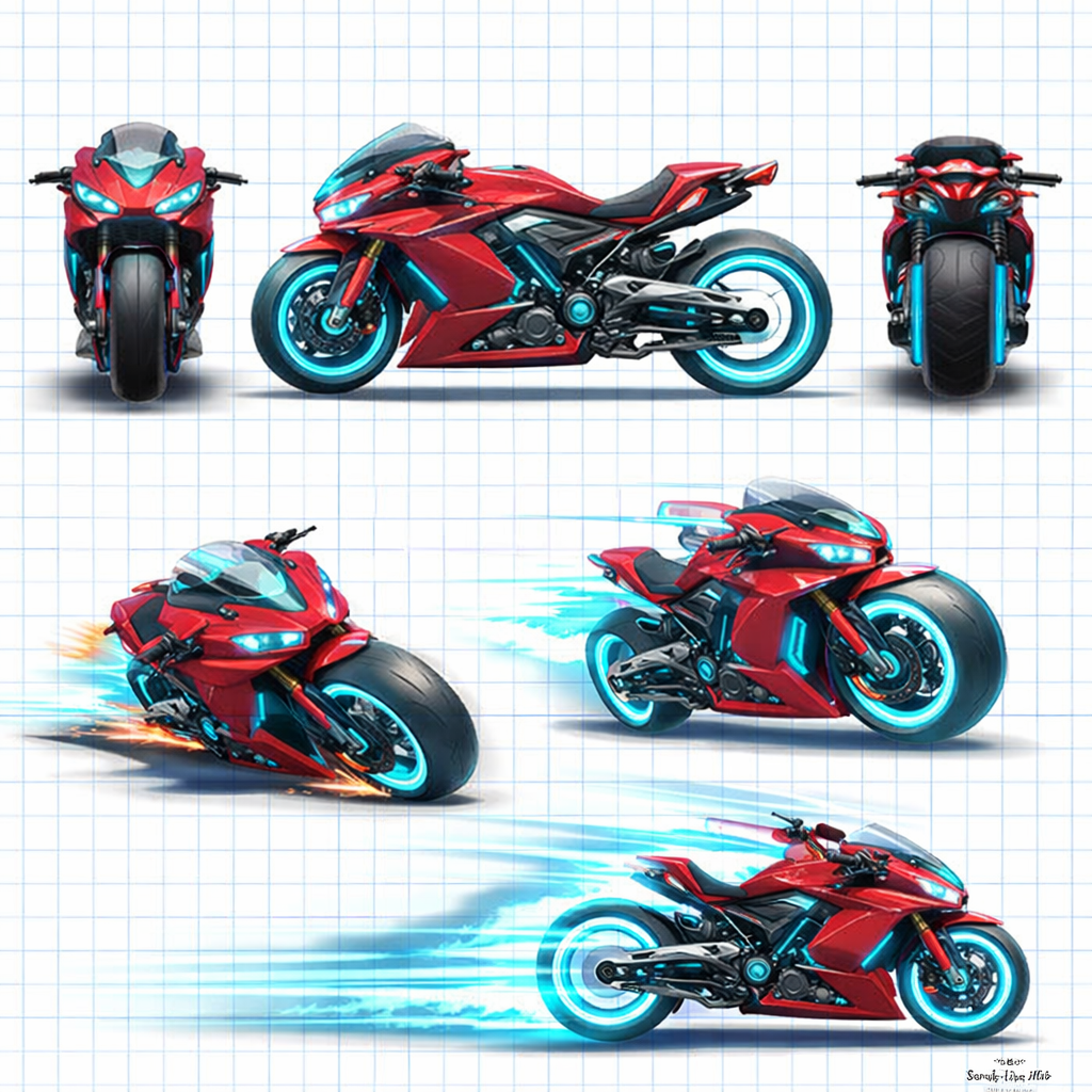 Cyber motorcycle concept